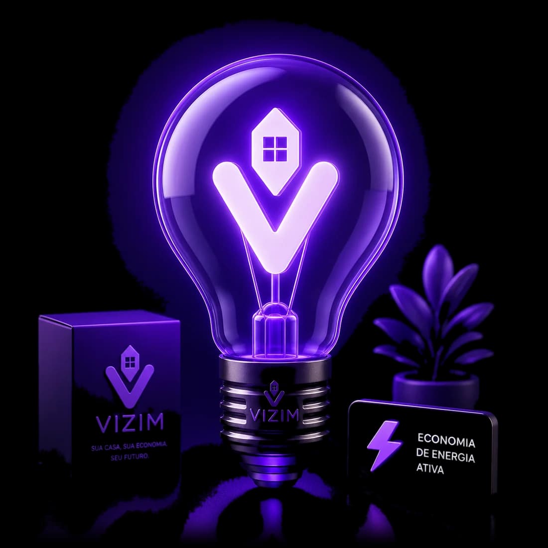 Lâmpada VIZIM com economia de energia ativa